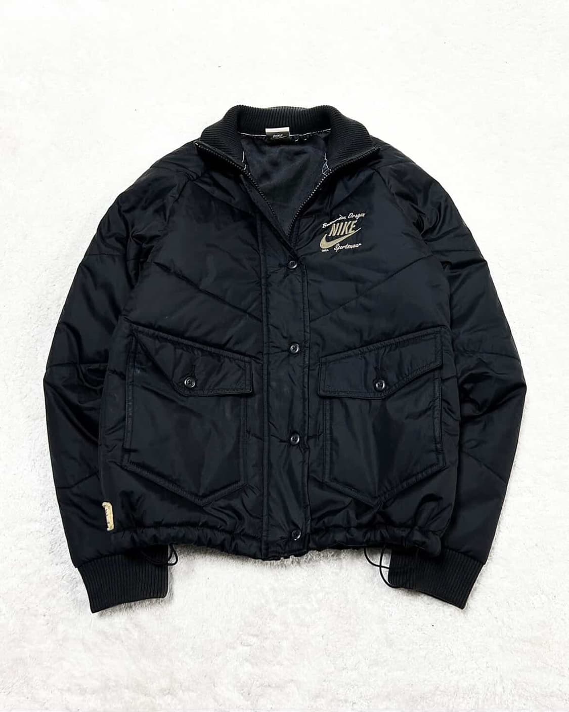 나이키 자수로고 블랙 누빔자켓 상품이미지5