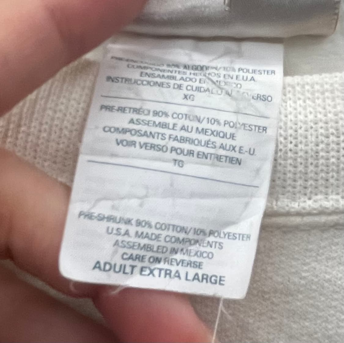 90s hanes Los Alamitos 화이트 맨투맨 티셔츠 상품이미지7