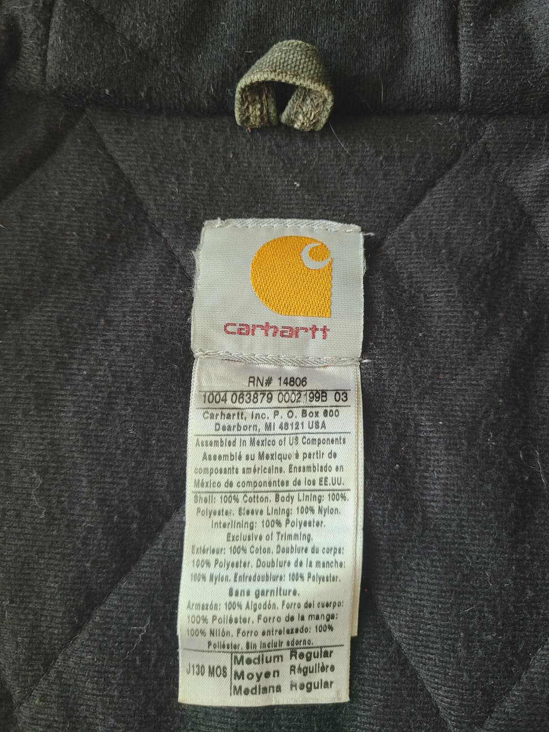 칼하트 j130 mos 모스그린 액티브 자켓 상품이미지3