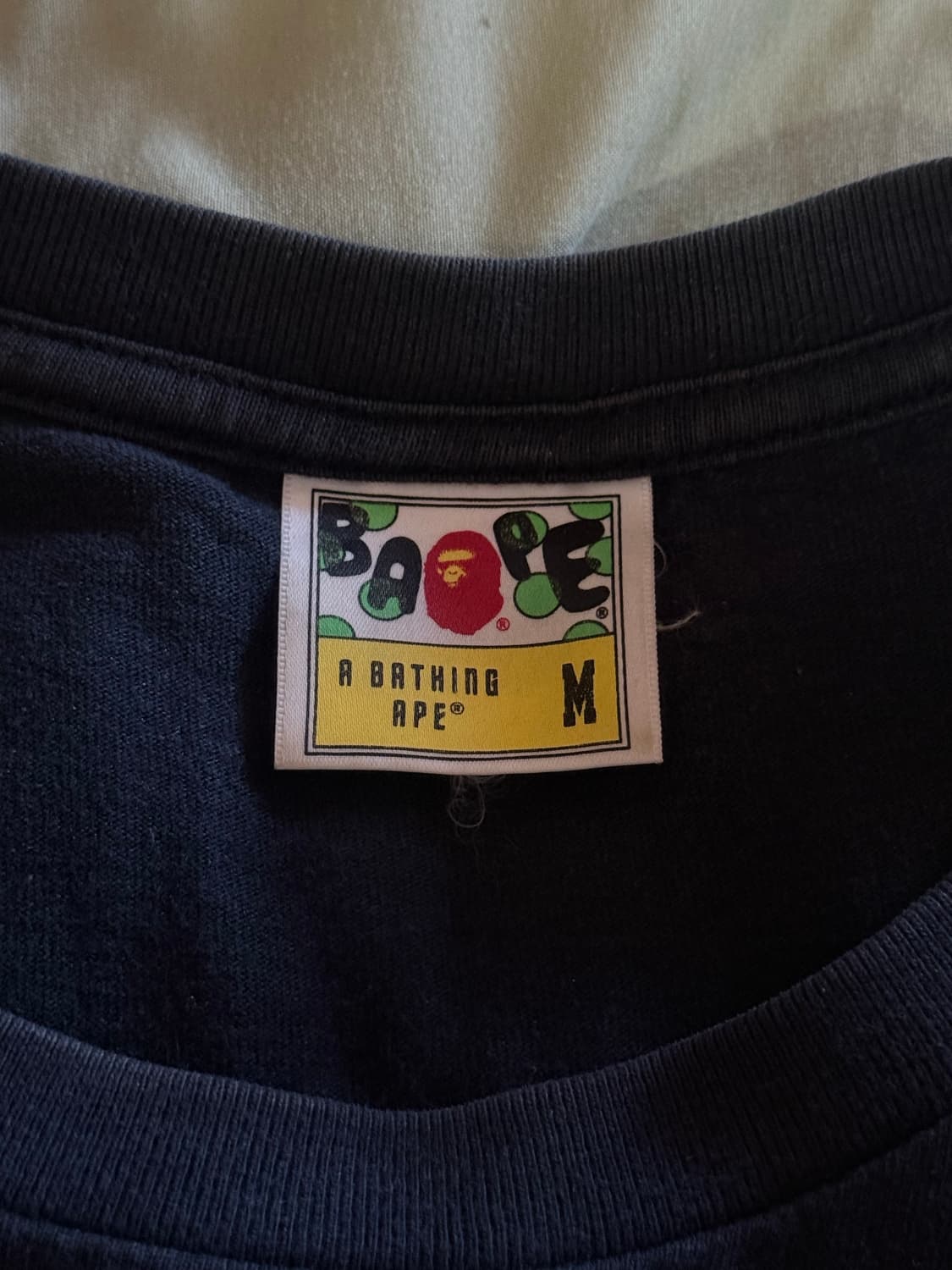 BAPE 반팔 네이비 M 상품이미지4