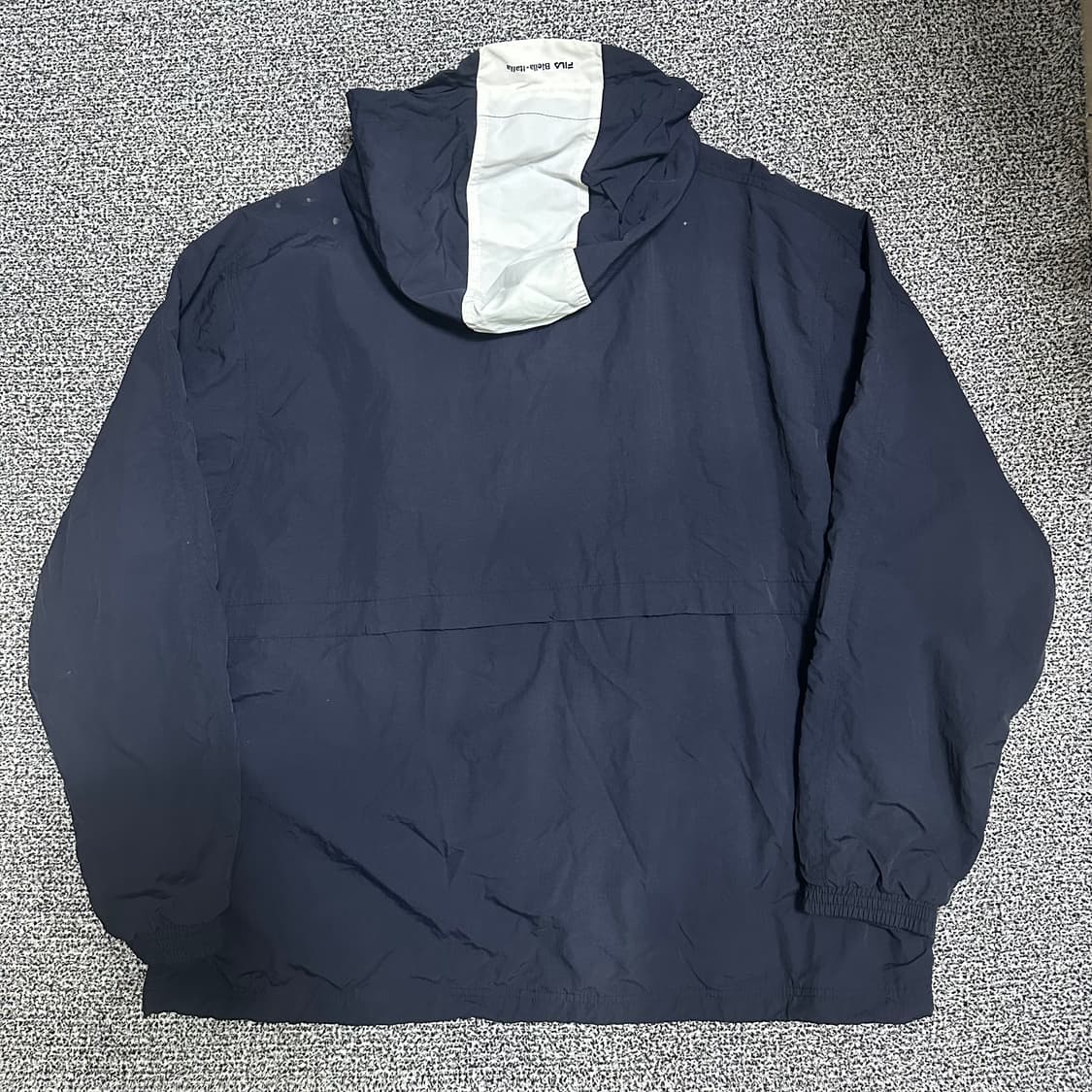 (110~115추천) 휠라 네이비 바람막이 후드 자켓 상품이미지4