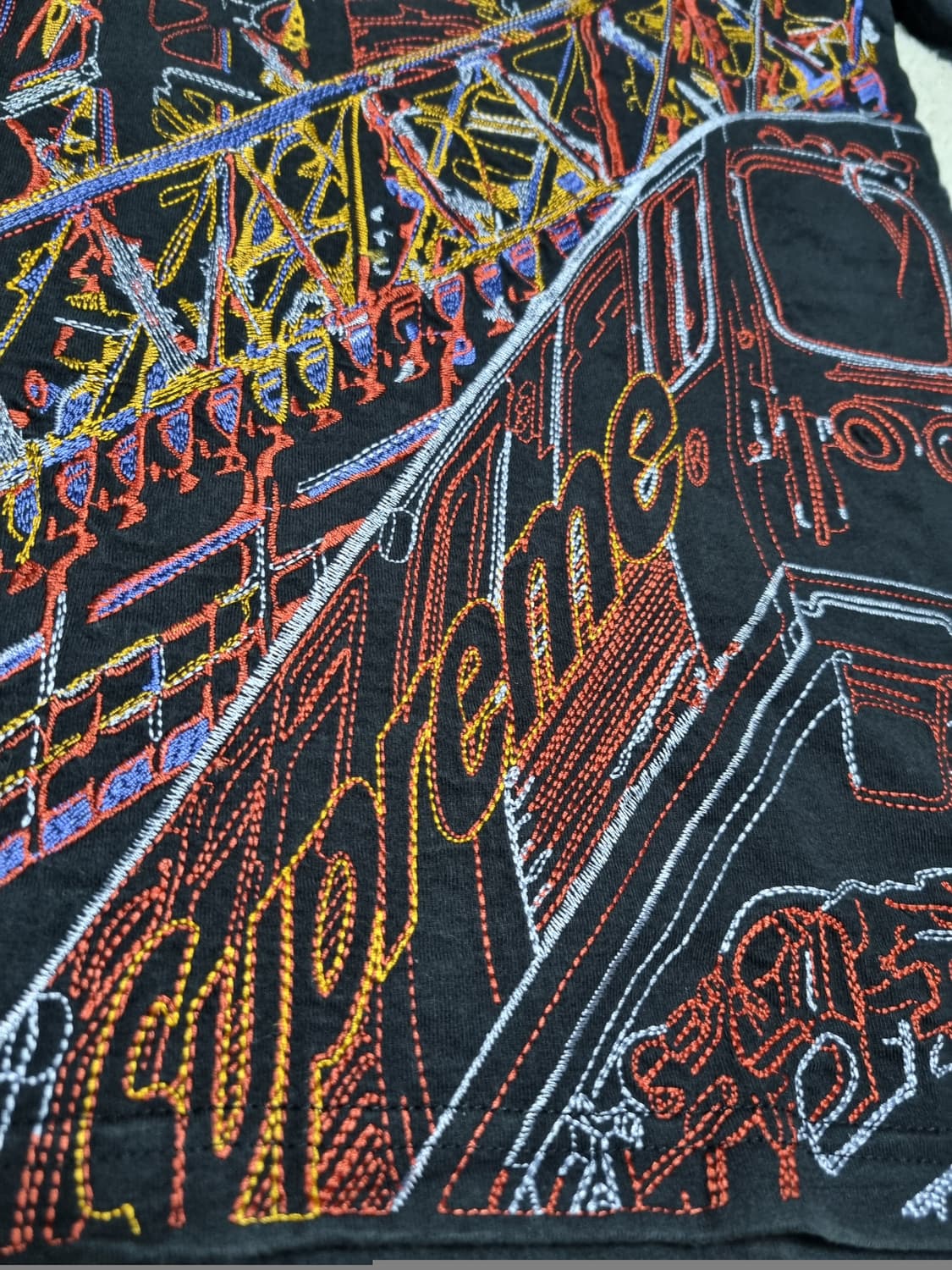 슈프림 21fw 브릿지 엠브로이드 숏슬리브 상품이미지4