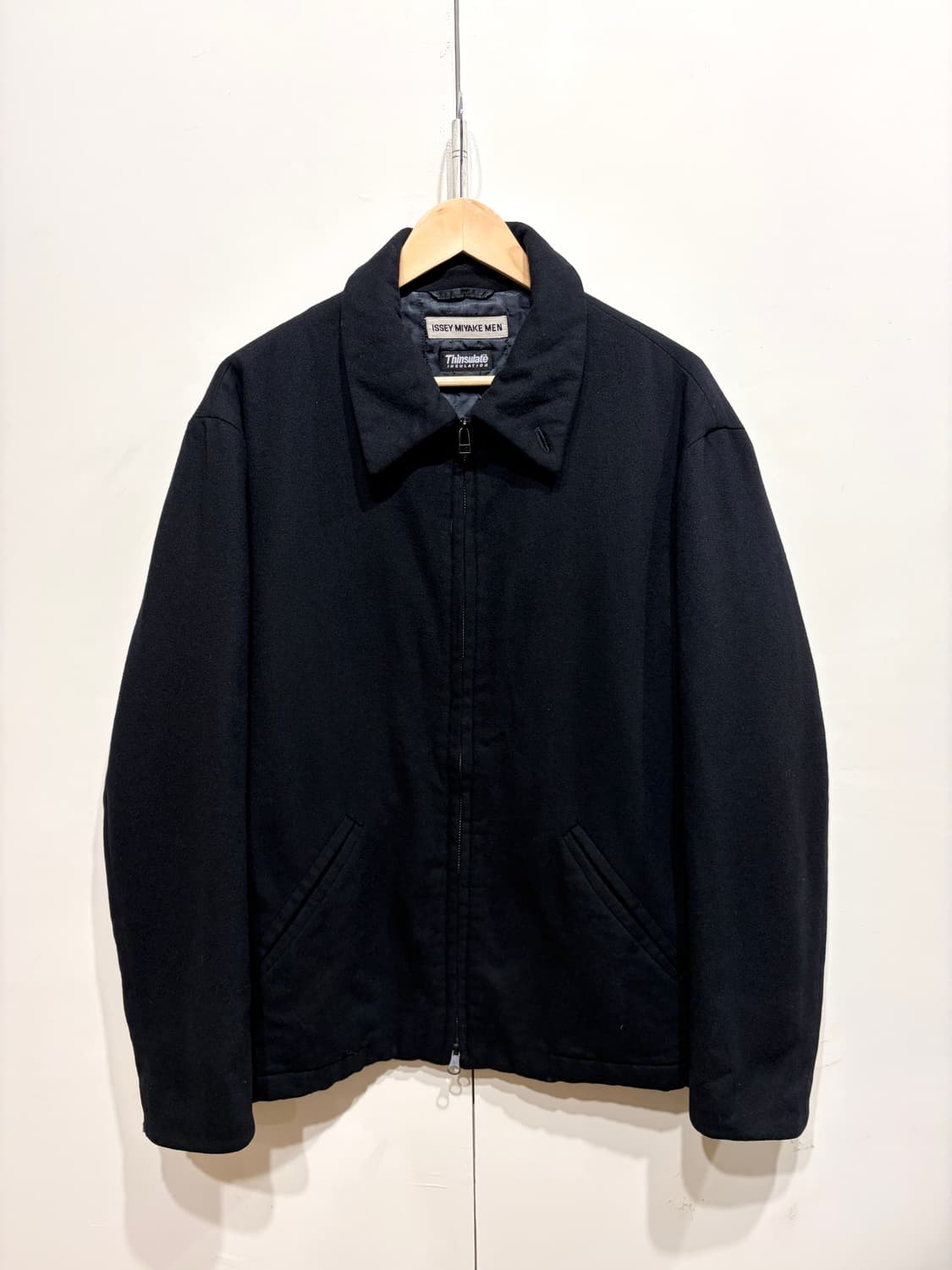 AW1999 이세이미야케 맨 신슐레이트 울 헤링턴 자켓 상품이미지1