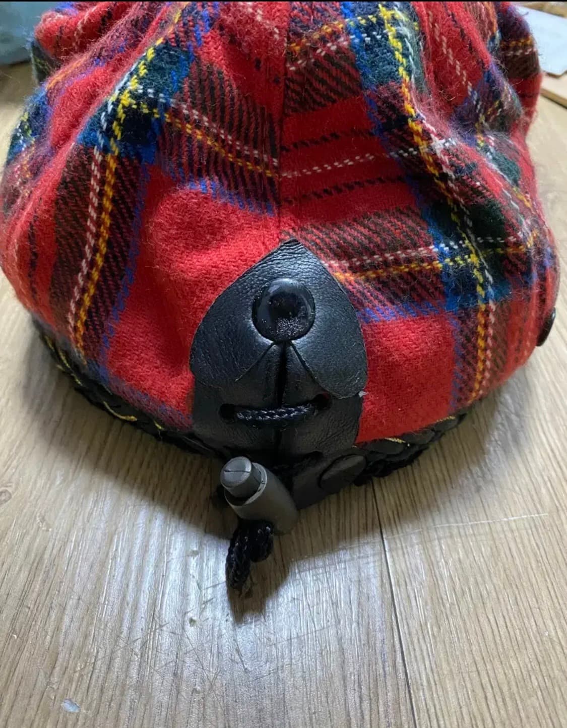 플란넬 체크 모자 상품이미지4