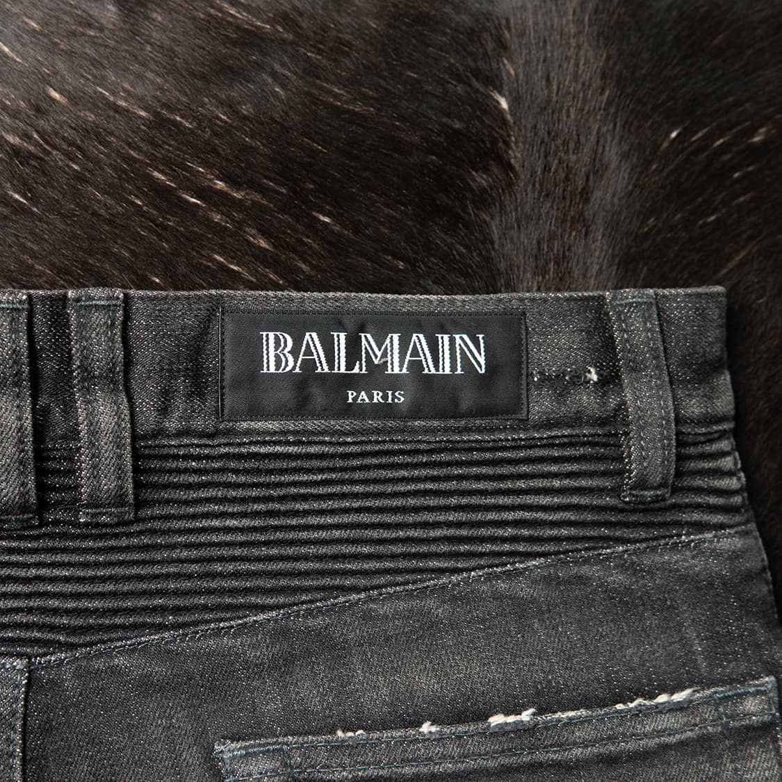 [29] 발망 17FW 디스트레스드 바이커 진 그레이 정품 상품이미지6