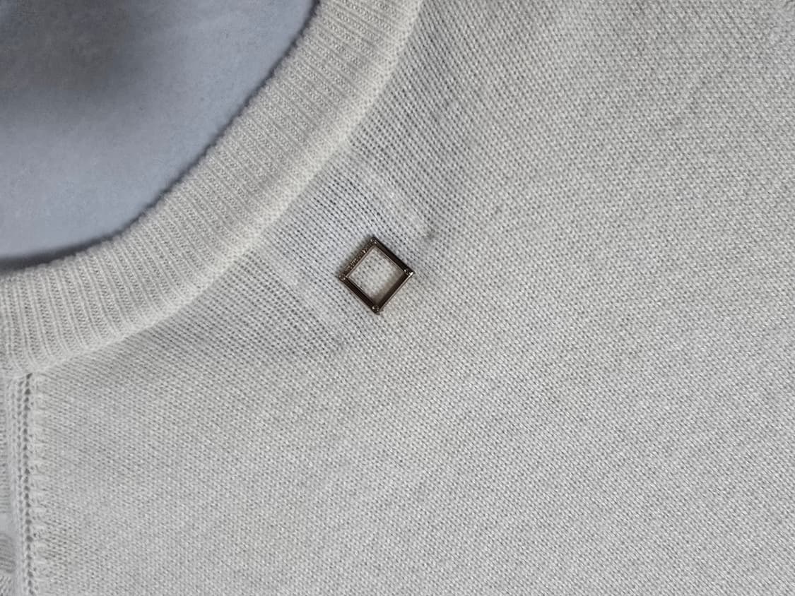 우영미 아이보리 캐시미어 니트 50사이즈 상품이미지2