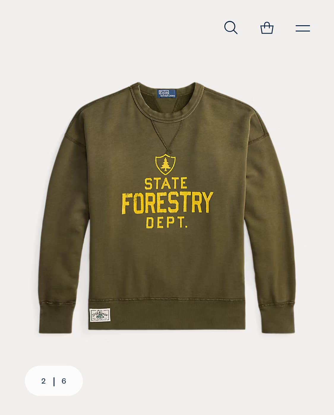 [M] 폴로 랄프로렌 25FW 빈티지핏 플리스 그래픽 스웻셔츠 상품이미지2