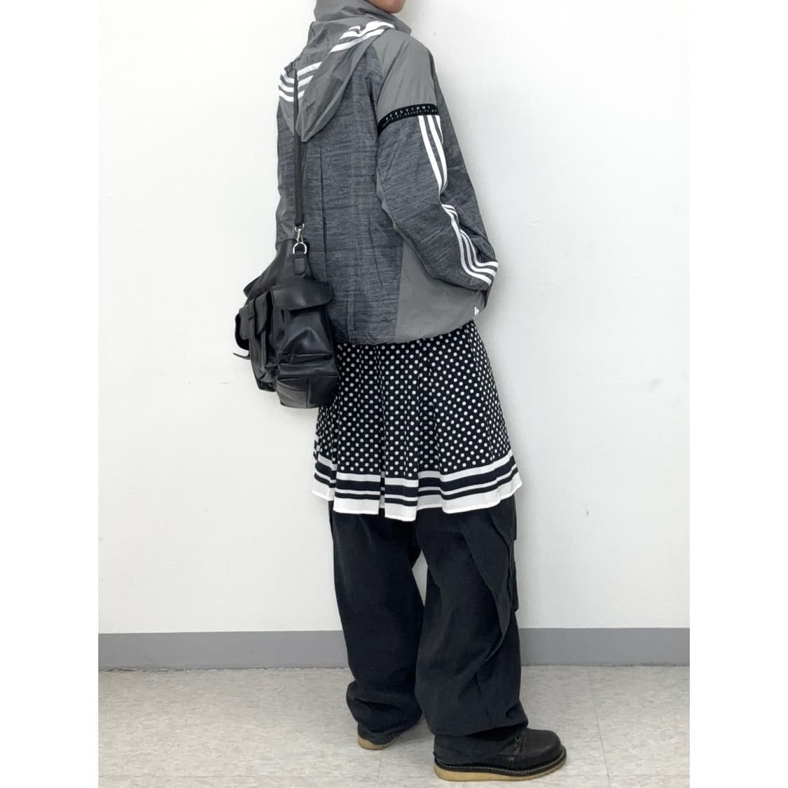 빈티지 네이비 도트 스커트 상품이미지2