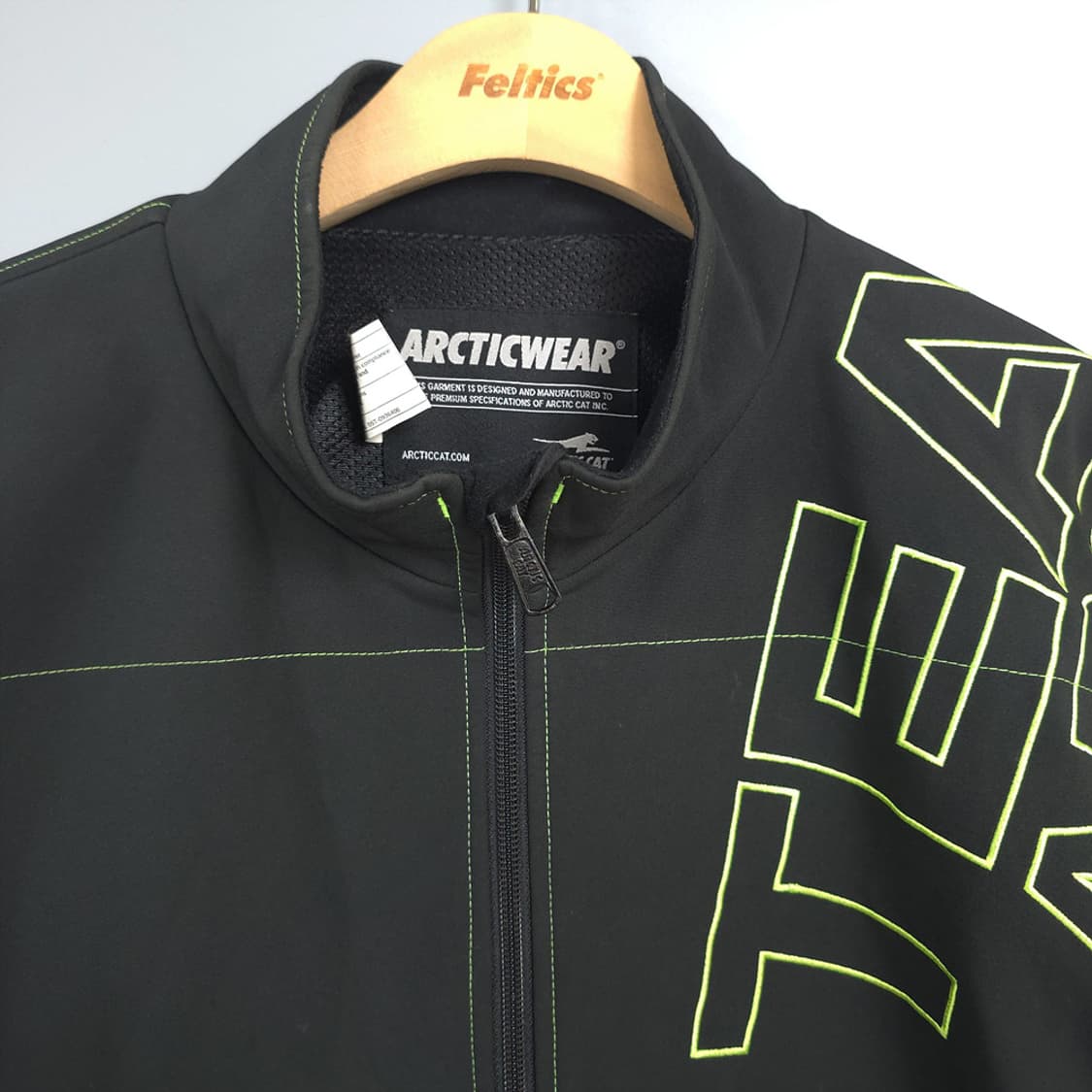 남성용 아틱웨어 Arcticwear 팀 자수 로고 블랙 자켓 L 상품이미지3