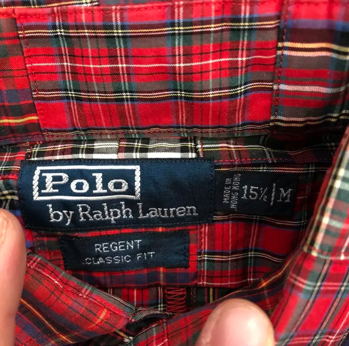 폴로 패치워크 체크 셔츠 M 상품이미지4