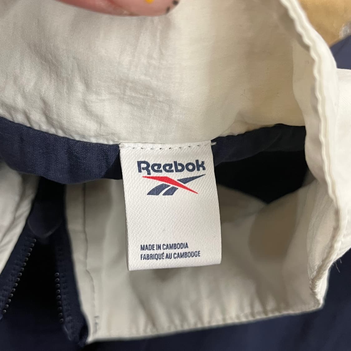 [정품/XL] 리복 네이비 레드 바람막이 자켓 b16 상품이미지5