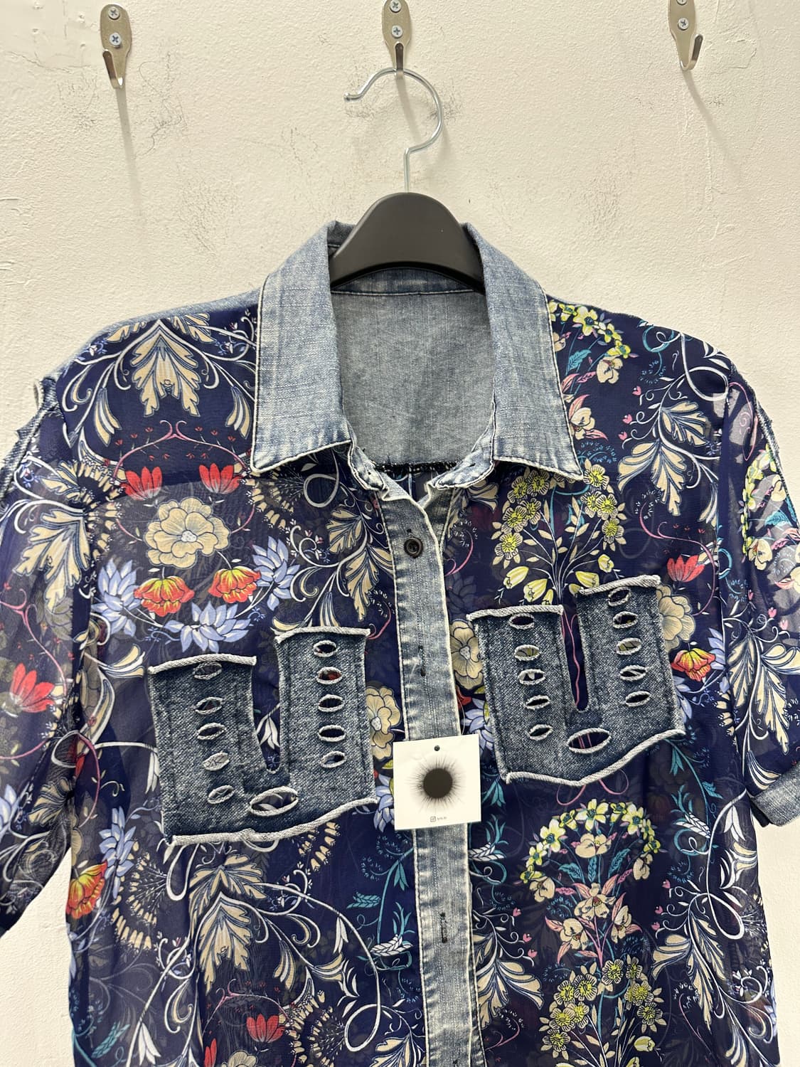 Vintage denim floral shirts  상품이미지6
