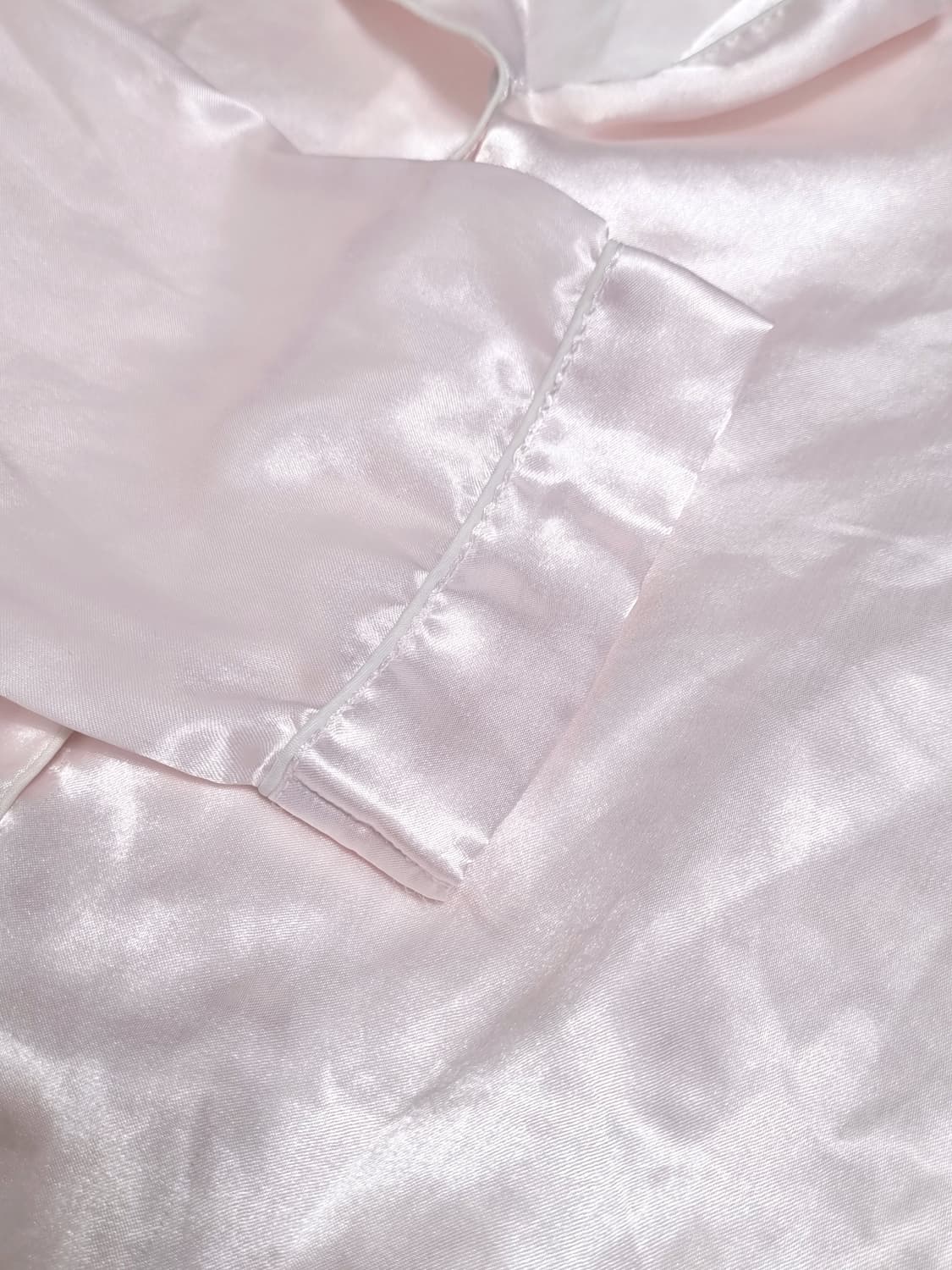 빅토리아 시크릿 핑크 새틴 잠옷 파자마 L 상품이미지5