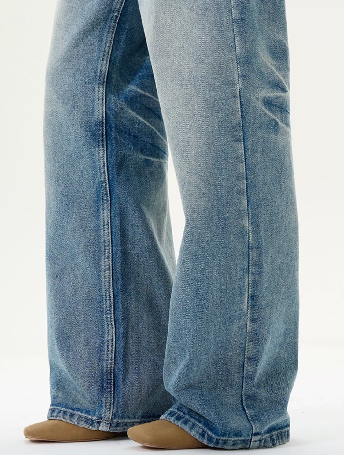 아메리칸 레트로워싱 와이드 데님팬츠 상품이미지5