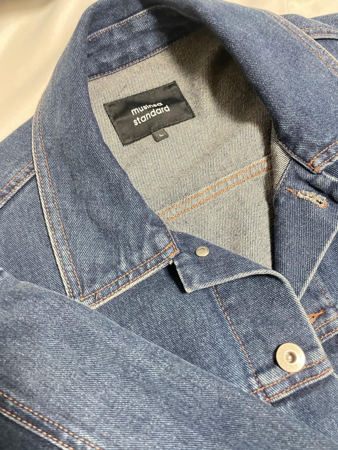 무신사스탠다드 데님트러커 자켓 L 상품이미지2
