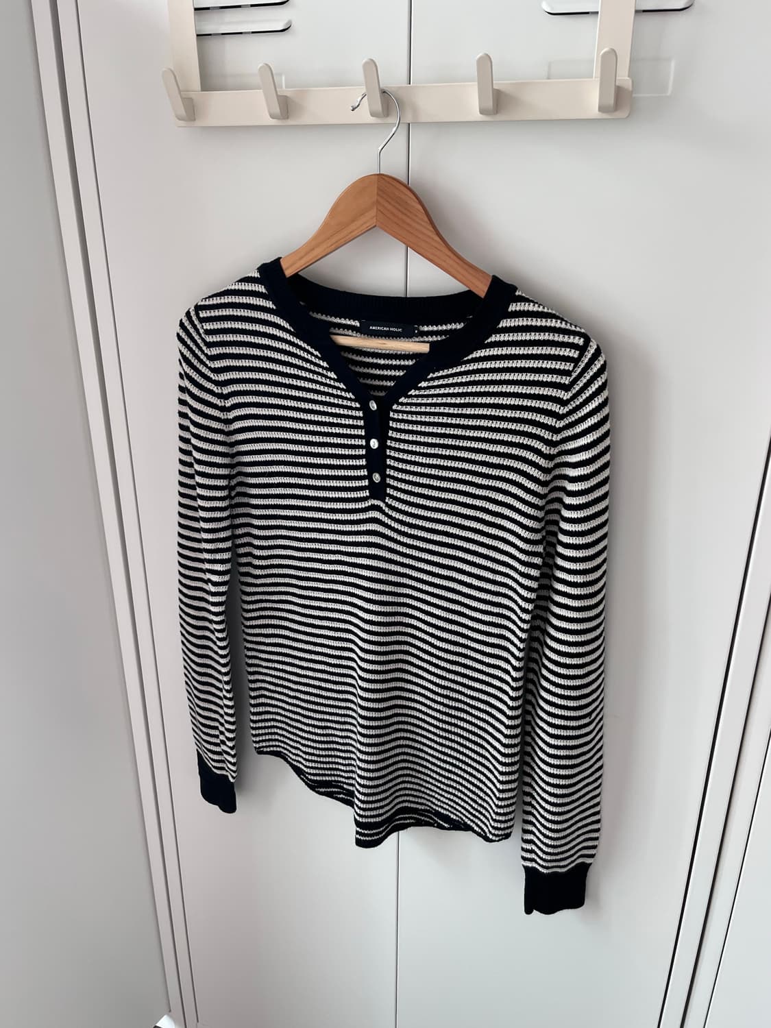 American holic 아메리칸홀릭 줄무늬 롱 슬리브 상품이미지1