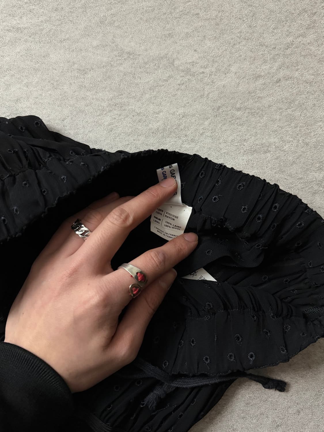 꼼데가르송 트리콧 스커트 상품이미지6