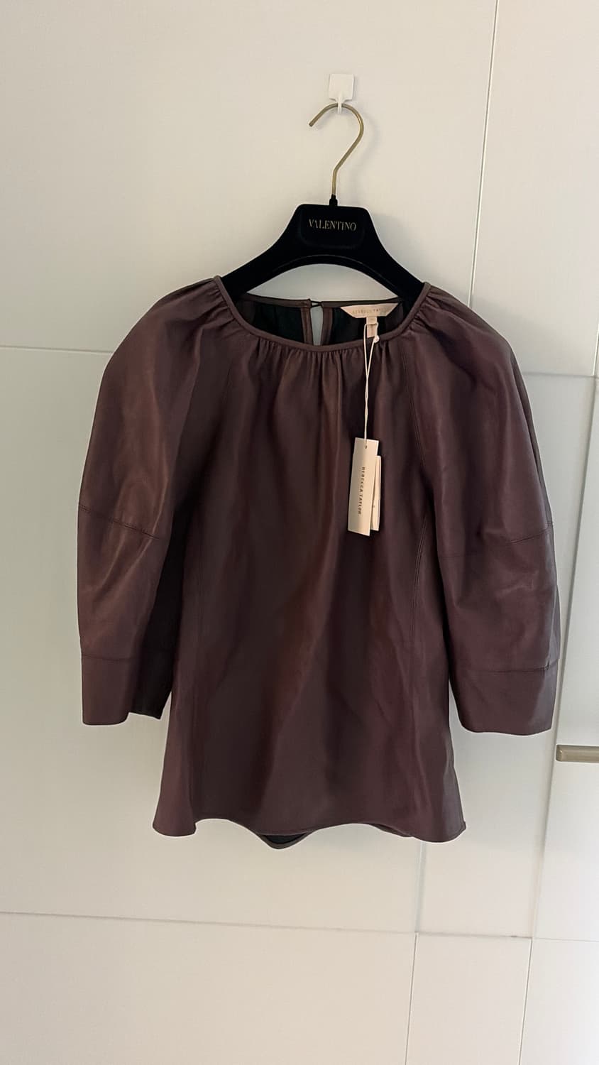 Rebecca Taylor 비건 레더 블라우스 44,55정품 새상품 상품이미지3