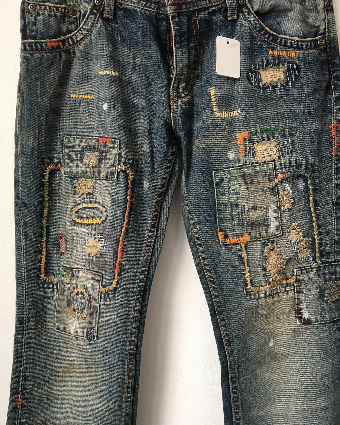 Grunge stitch point denim pants 상품이미지7