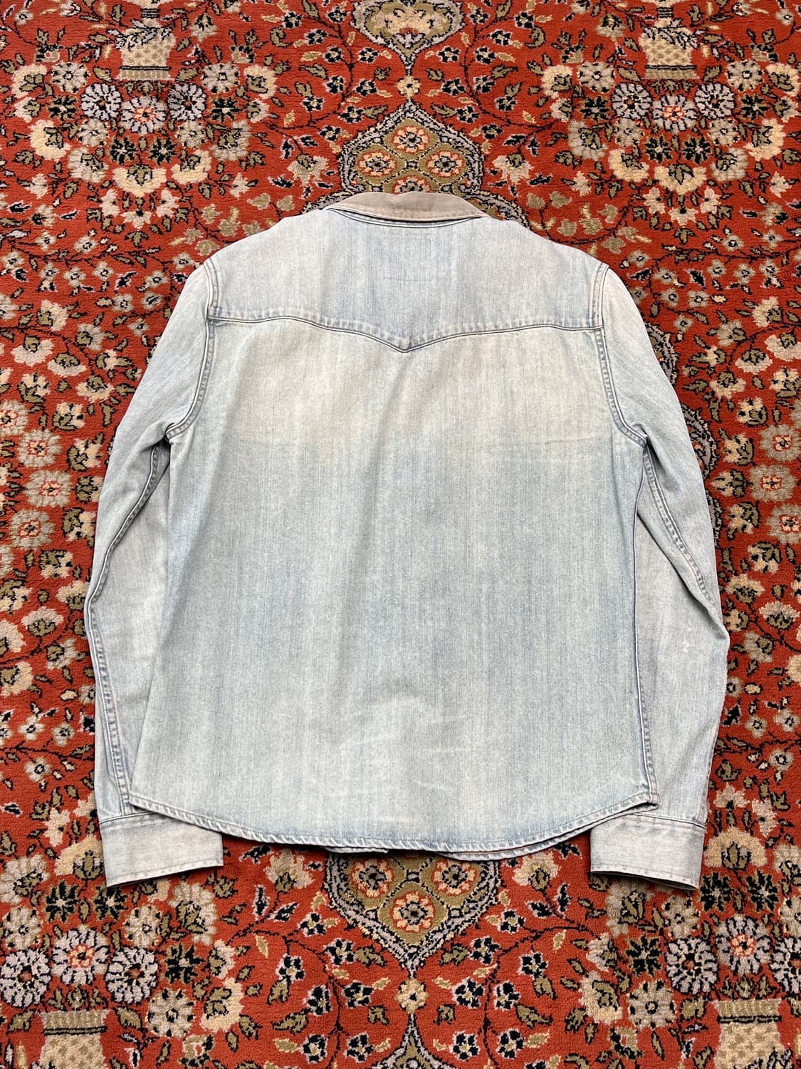 [L] ALLSAINTS 올세인츠 웨스턴 데님 연청 셔츠 상품이미지2