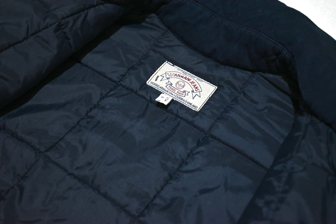 Armani jeans 90s indigo quilting jacket 상품이미지6