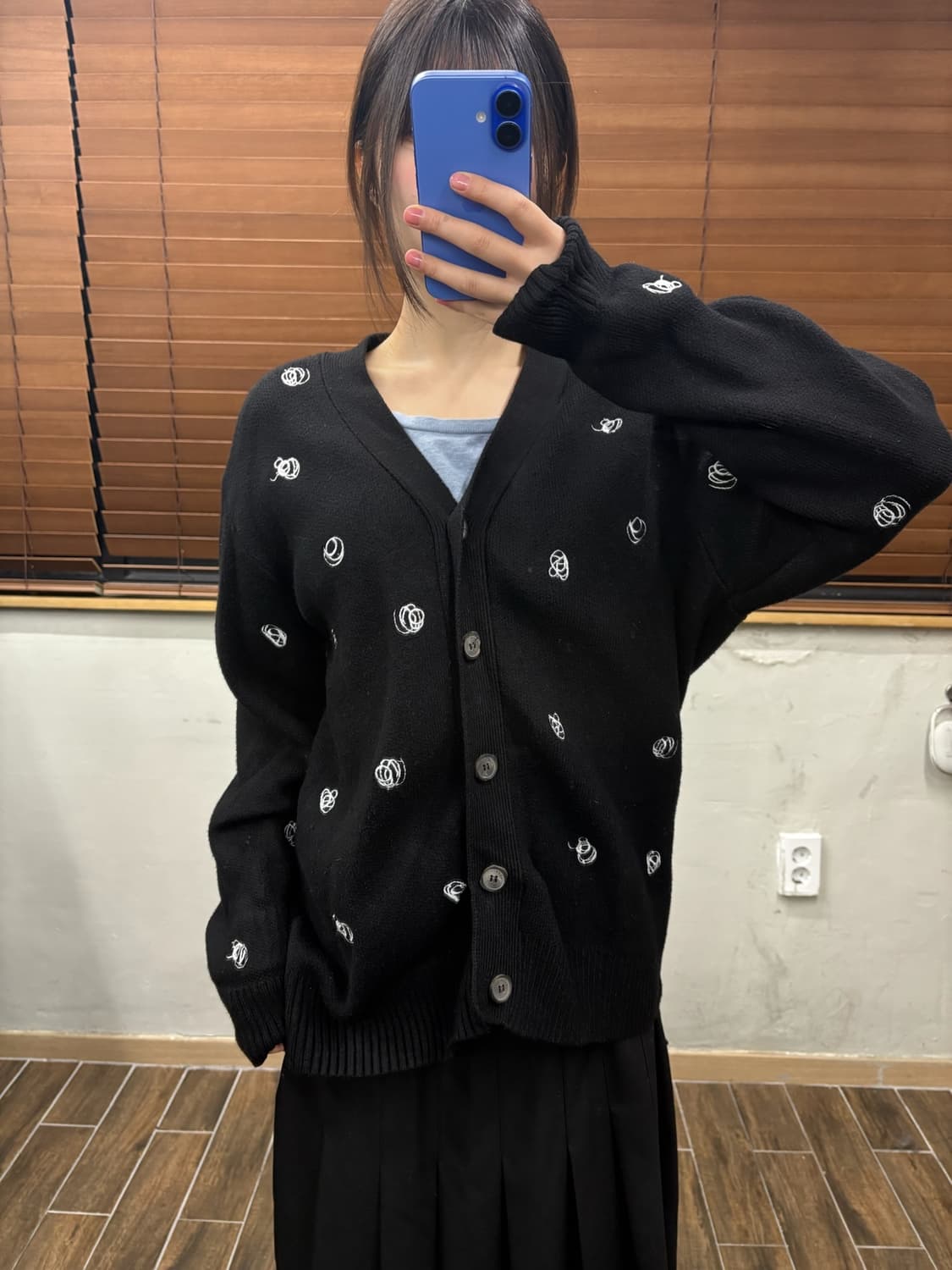 Ader 아더에러 엠브로이드 가디건 상품이미지1