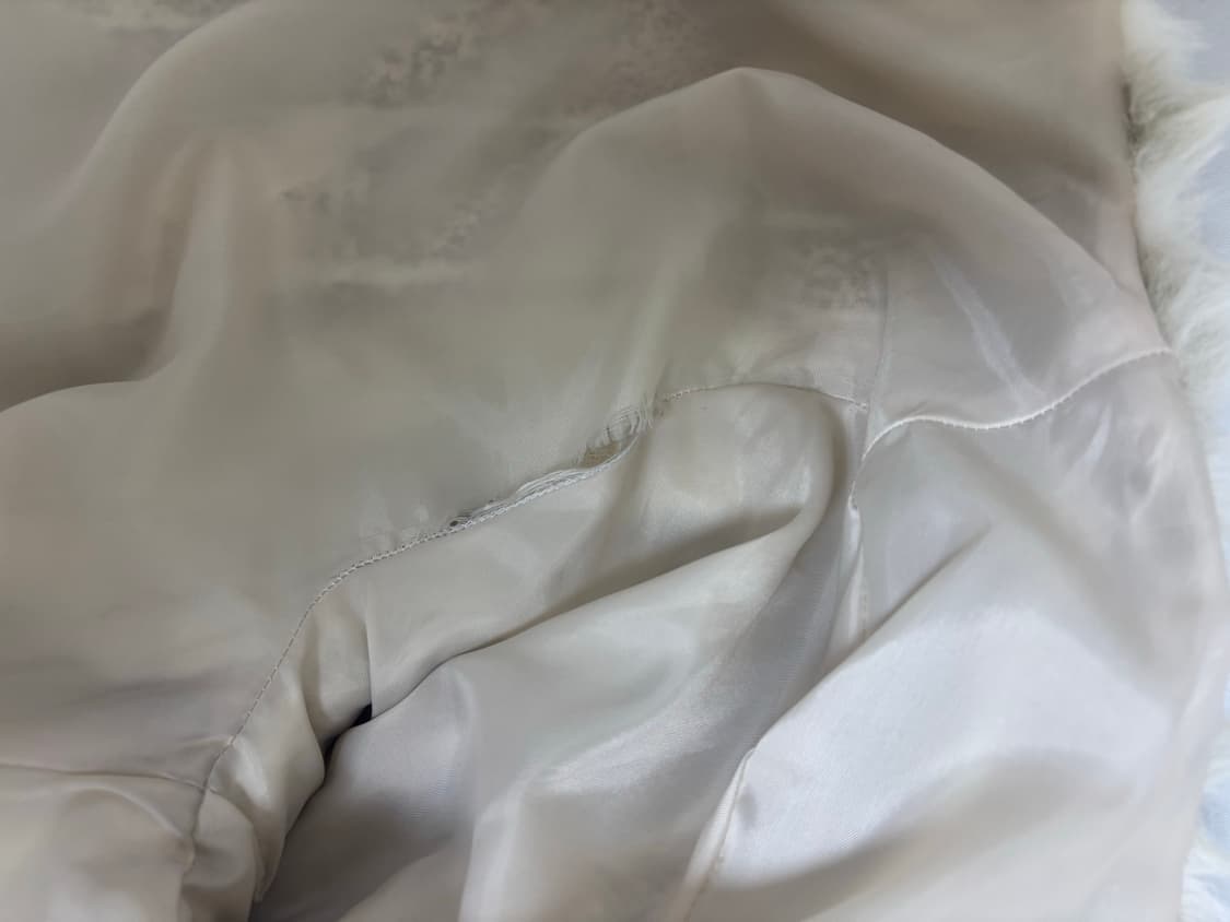 애즈온 아이보리 퍼자켓 상품이미지3