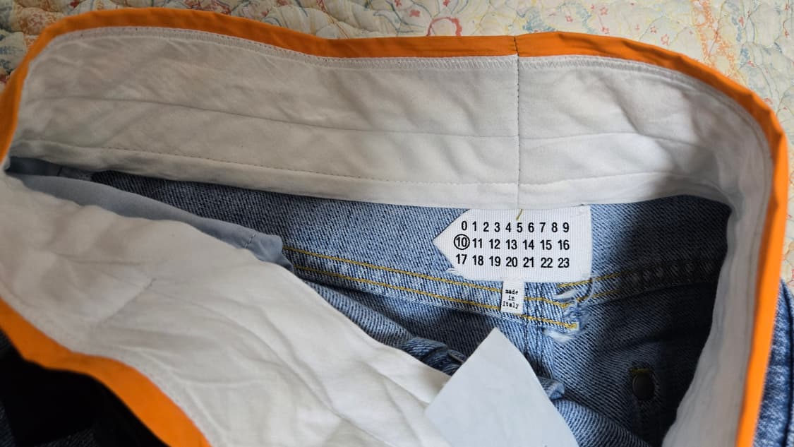마르지엘라 주황 복대 디테일 청바지 상품이미지6