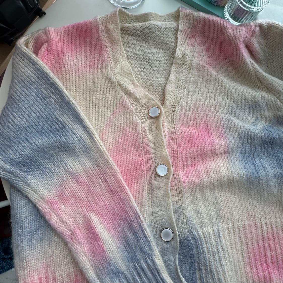 파스텔 솜사탕 니트 가디건 프리 상품이미지3