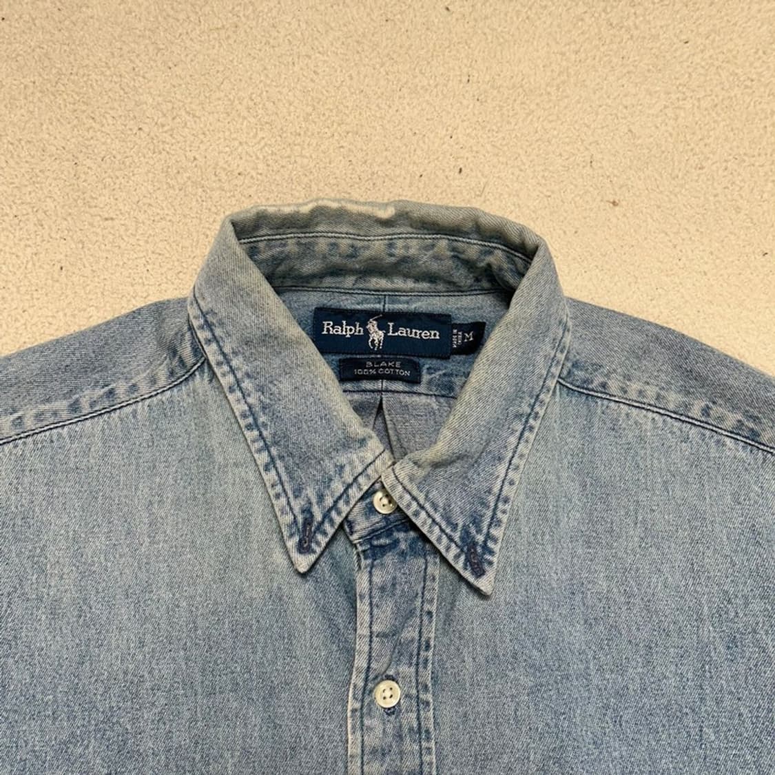 폴로랄프로렌 80's 포니 데님 셔츠 M 상품이미지5