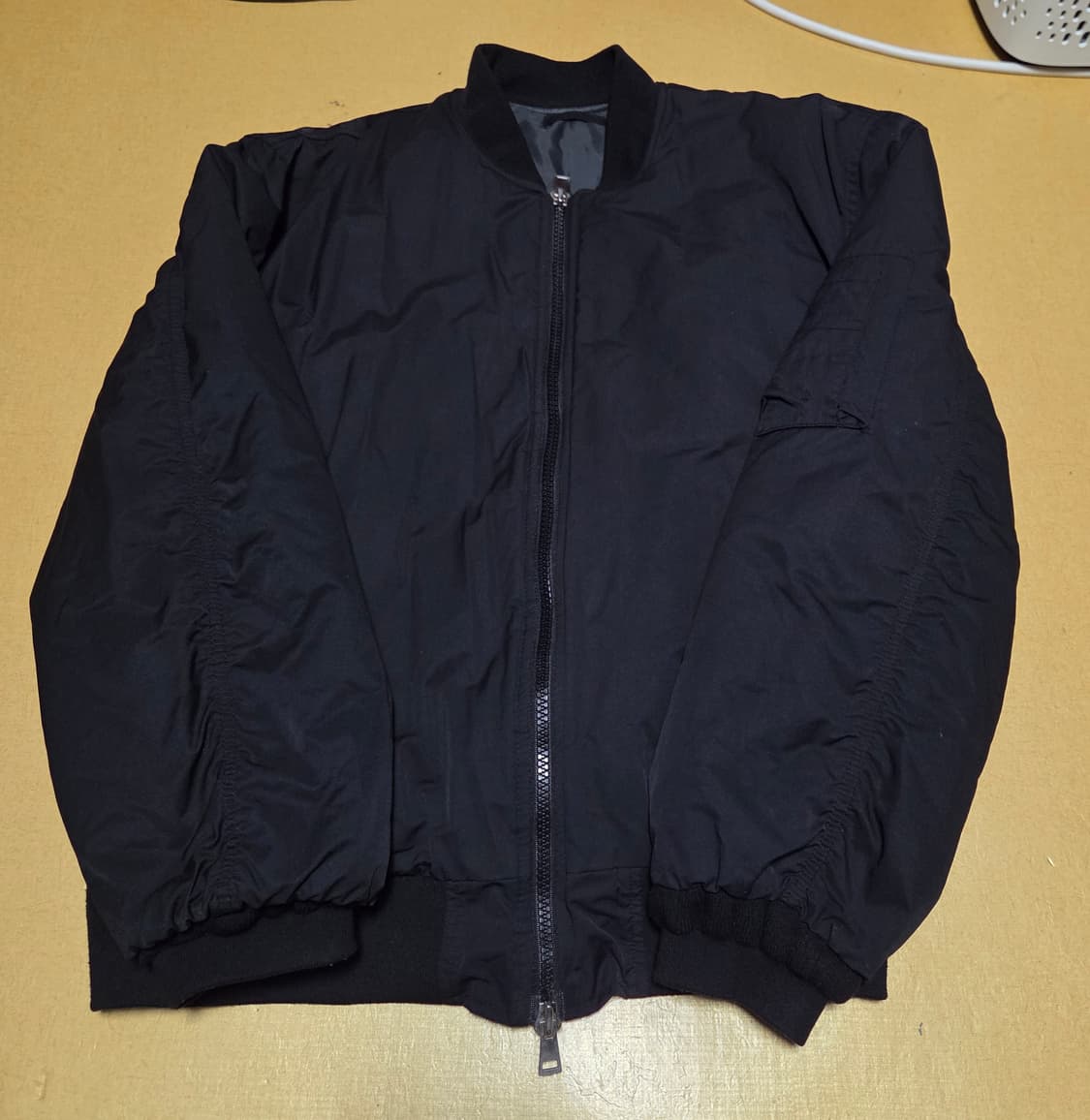 카디 오버핏 MA-1 자켓 블랙 YHJK2319 상품이미지2