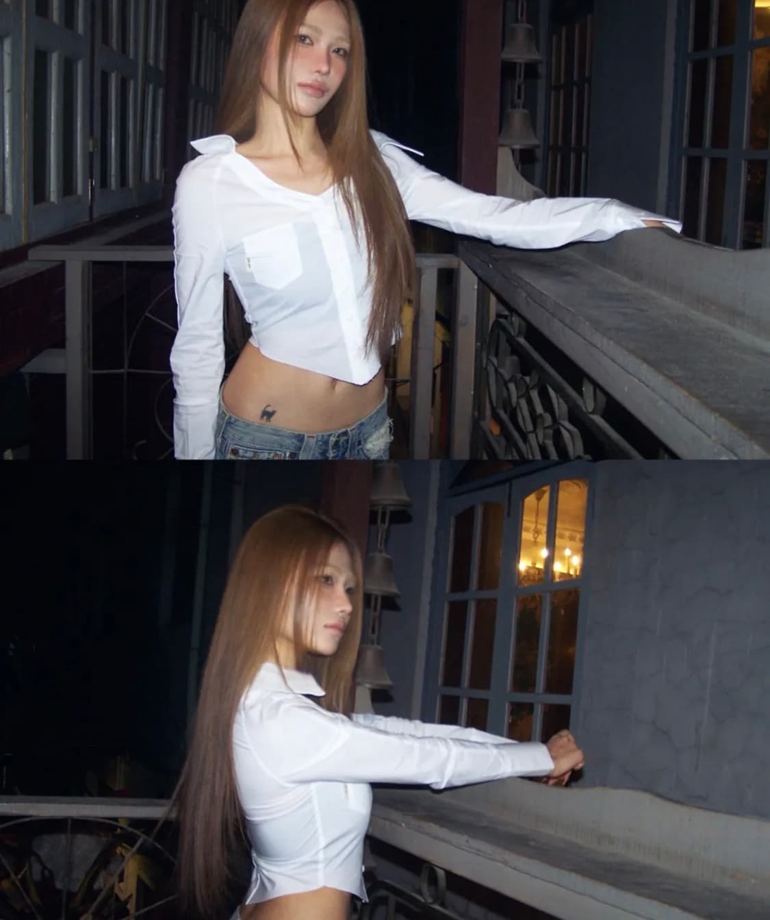 비엔프롬 Preppy off shirt 상품이미지3