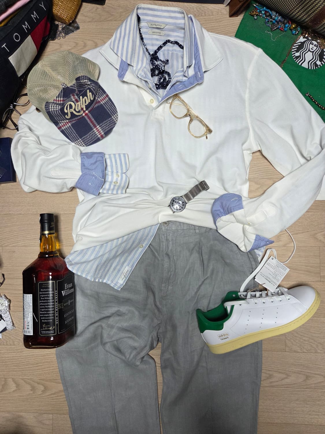 (새상품)BROOKS BROTHERS 긴팔 카라티 티셔츠 슬리브  상품이미지4