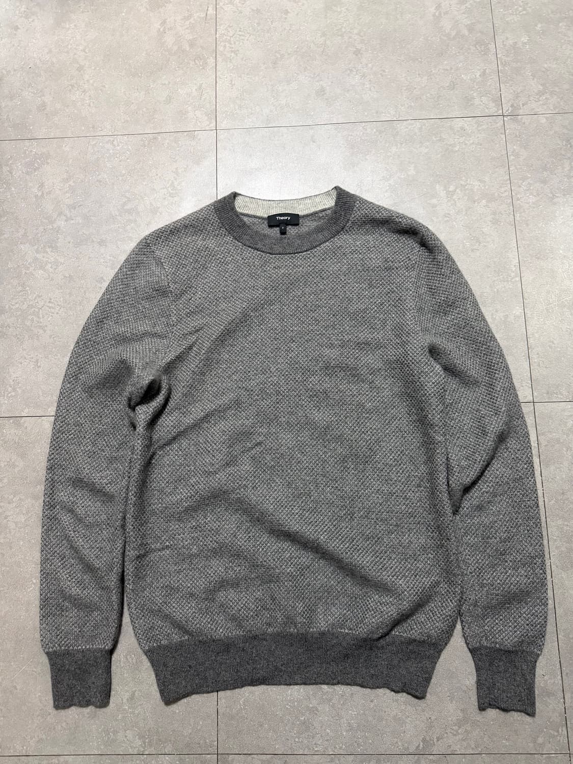 띠어리 캐시미어 100 그레이 빈티지 울 니트  95 size   상품이미지1