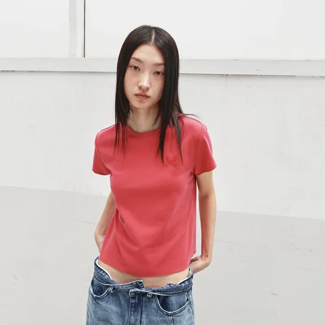 999휴머니티 999미니 다잉 티셔츠 레드 상품이미지2