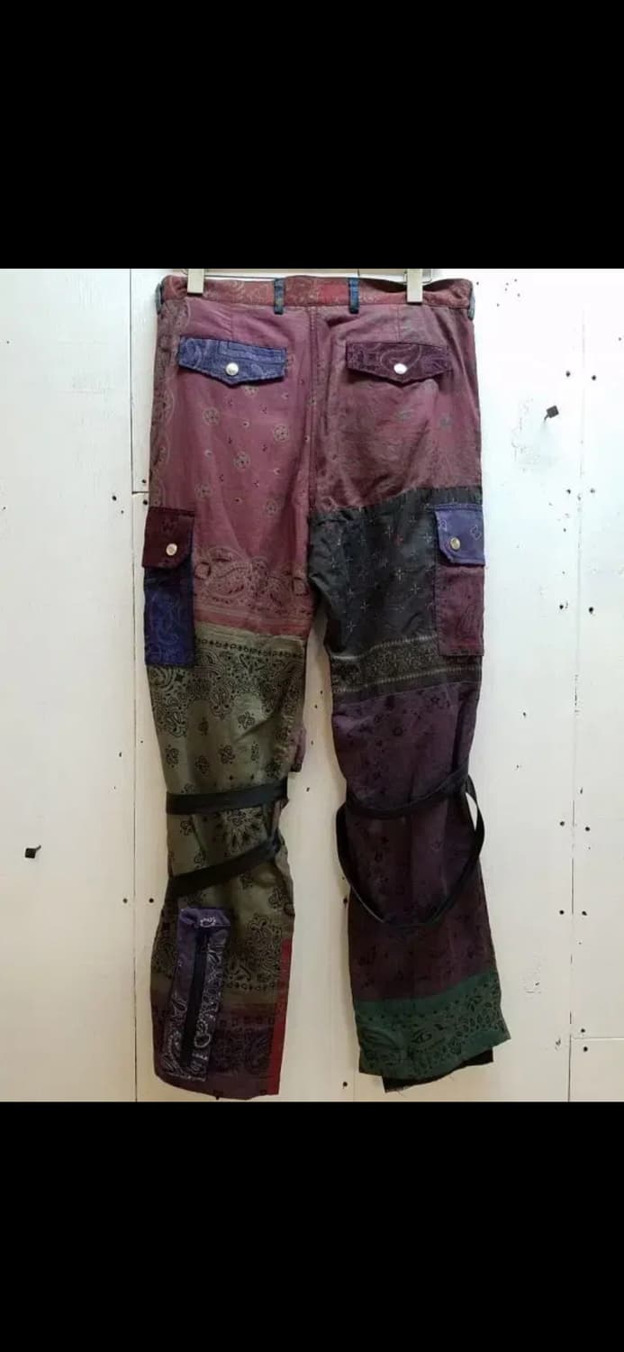 칠드런오브더 디스코댄스 빈티지 반다나 패치워크 본디지 팬츠 3 상품이미지2