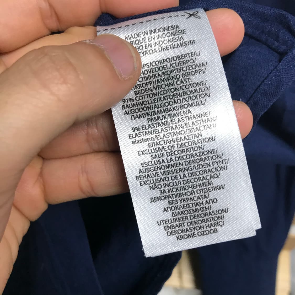 폴로 큐알 신형라인 네이비 셔츠 상품이미지6