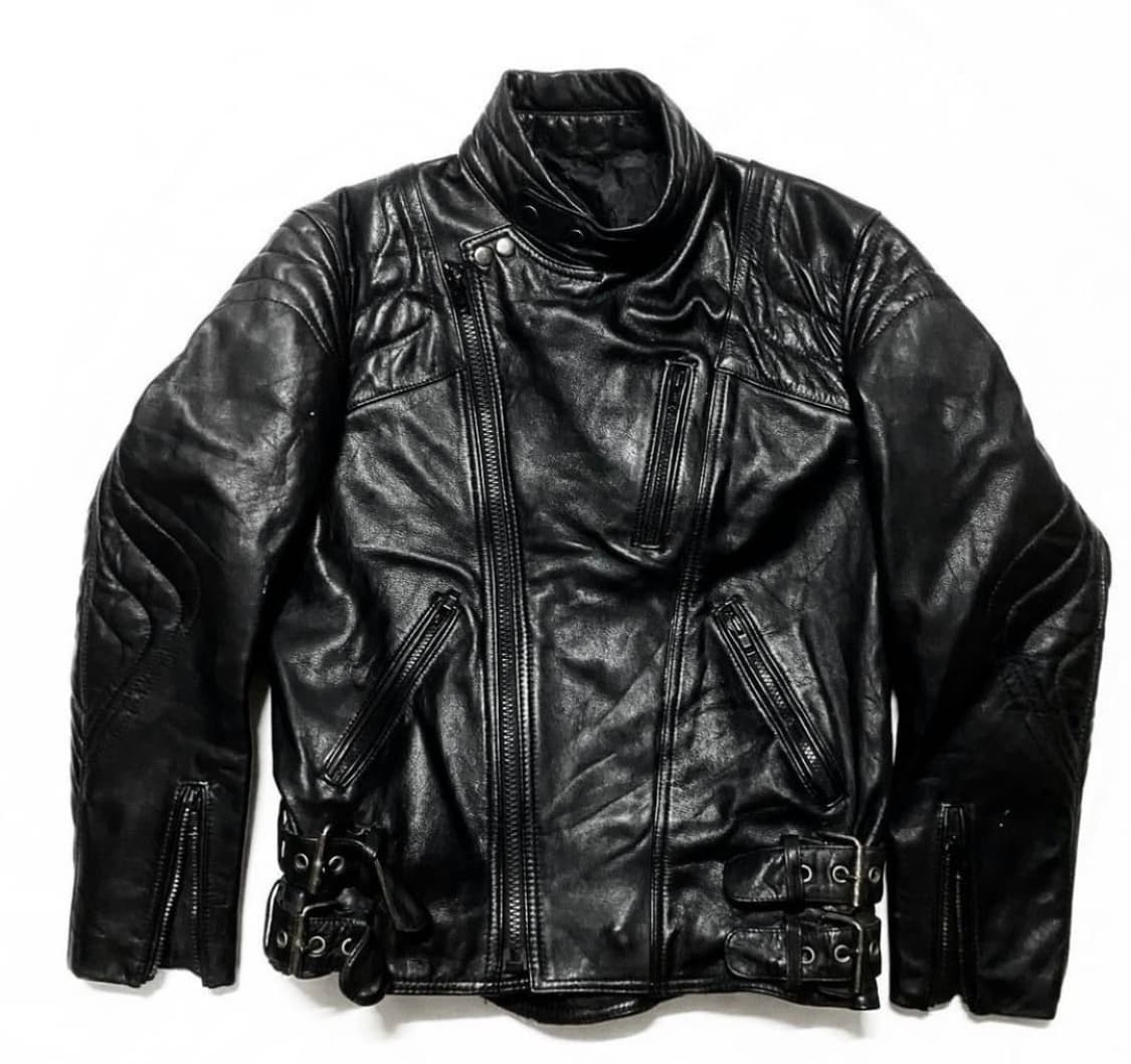 Leather Biker Jacket 상품이미지1
