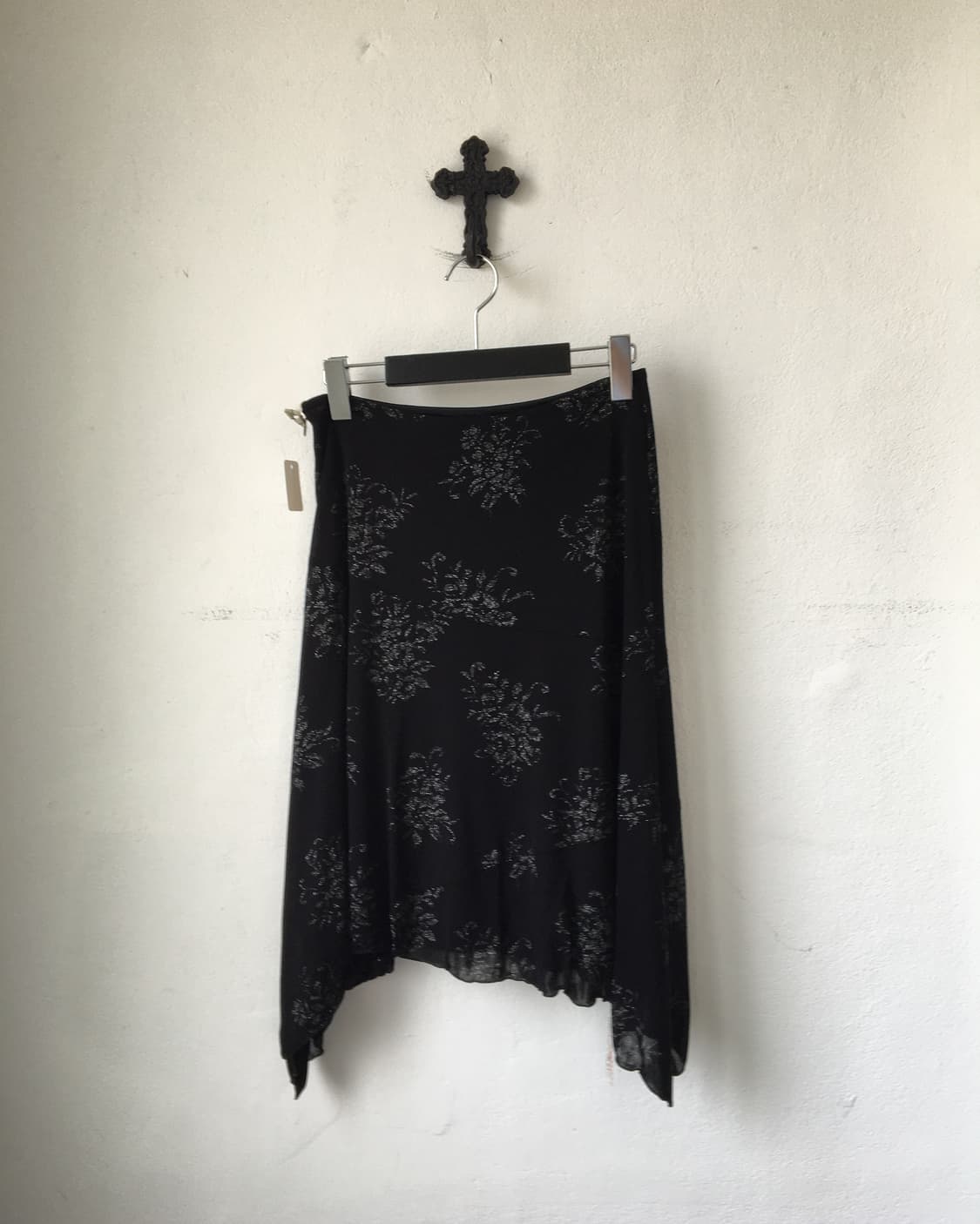 Glitter pattern point unbalanced skirt 상품이미지1