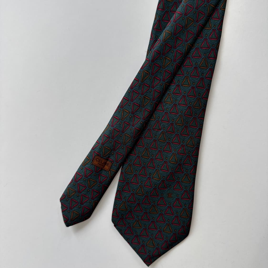 셀린느(celine) 심플로고 명품 정품 넥타이 상품이미지3