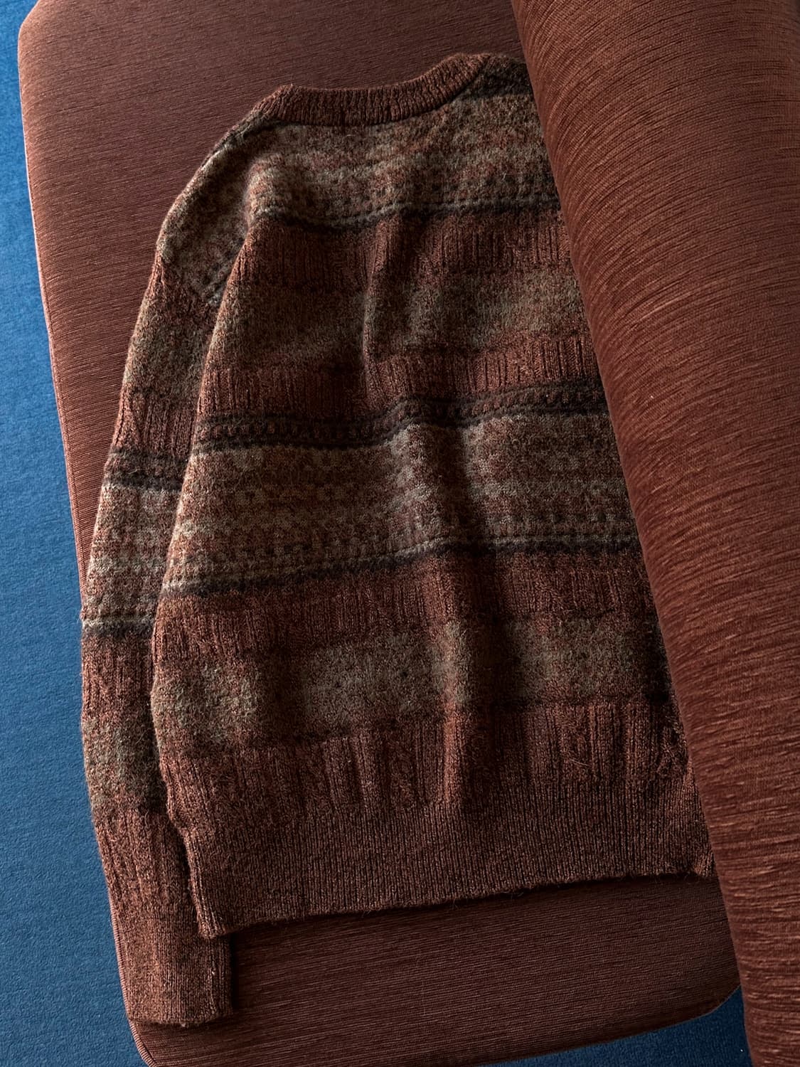 Alpaca wool blend pattern knit P/O 상품이미지5