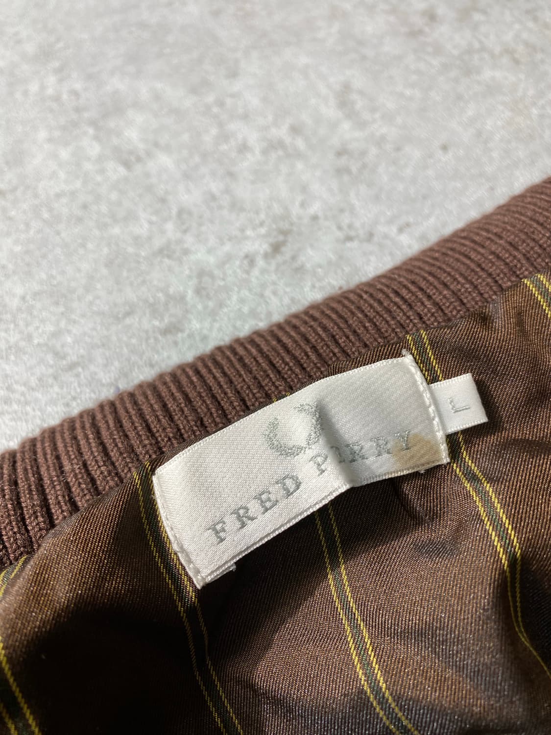 [L] Fred Perry 프레드페리 브라운 코듀로이 자켓 상품이미지9