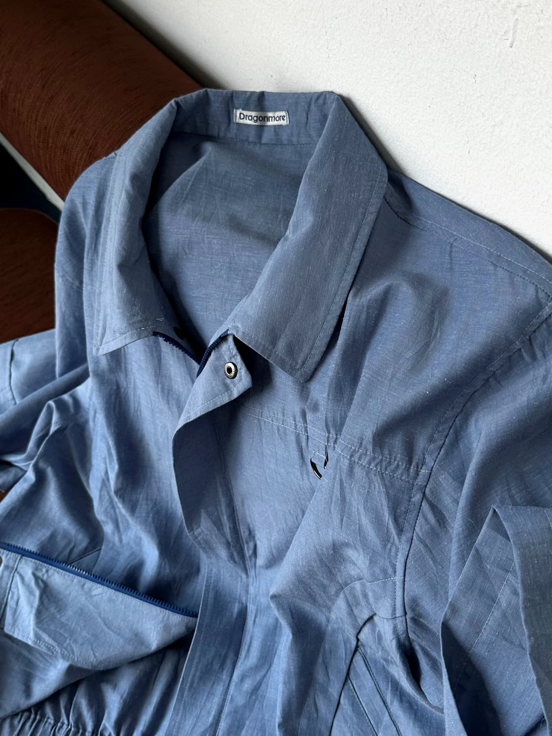 JPN made light cotton linen design blous 상품이미지2