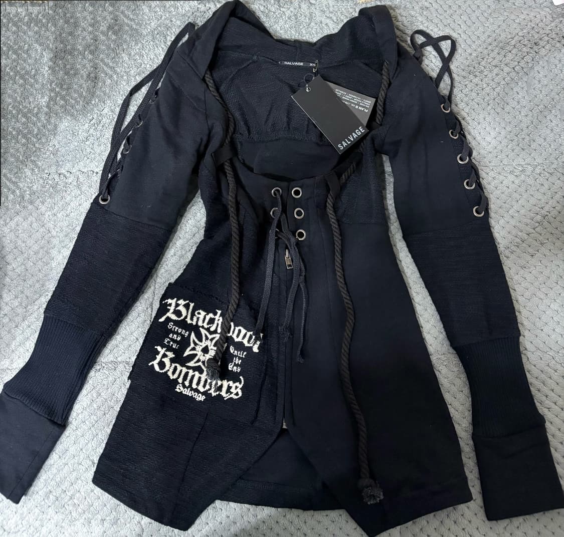 빈티지 샐비지 탑 슬리브리스 상품이미지1