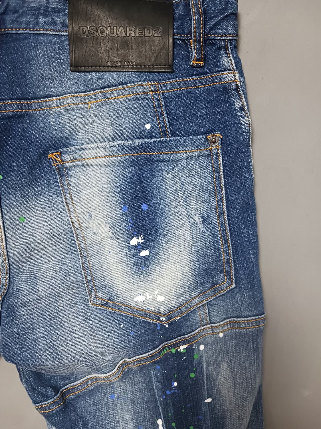 [50] 디스퀘어드2 멀티페인트 스팟 타이디바이커진 청바지 34 35 상품이미지9
