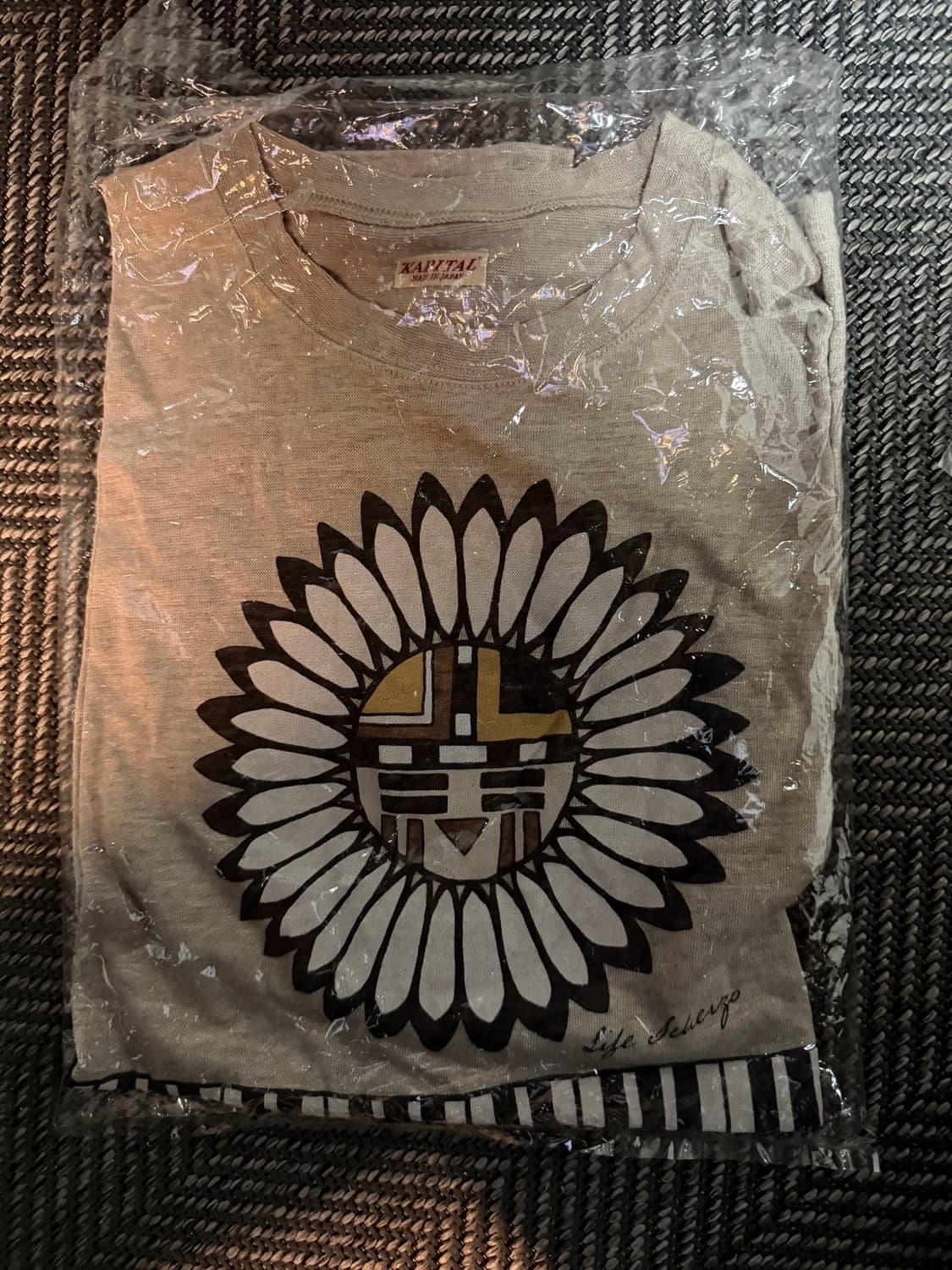 KAPITAL 캐피탈 린넨 천축 크루 티셔츠 (피아노&선페이스pt) 상품이미지8