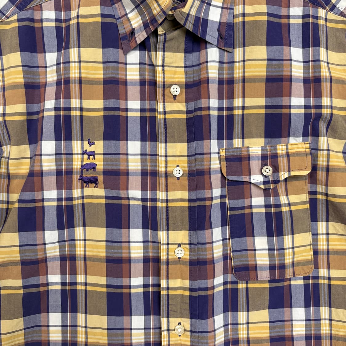 [L] Mountain Research Purple half-shirt 상품이미지5
