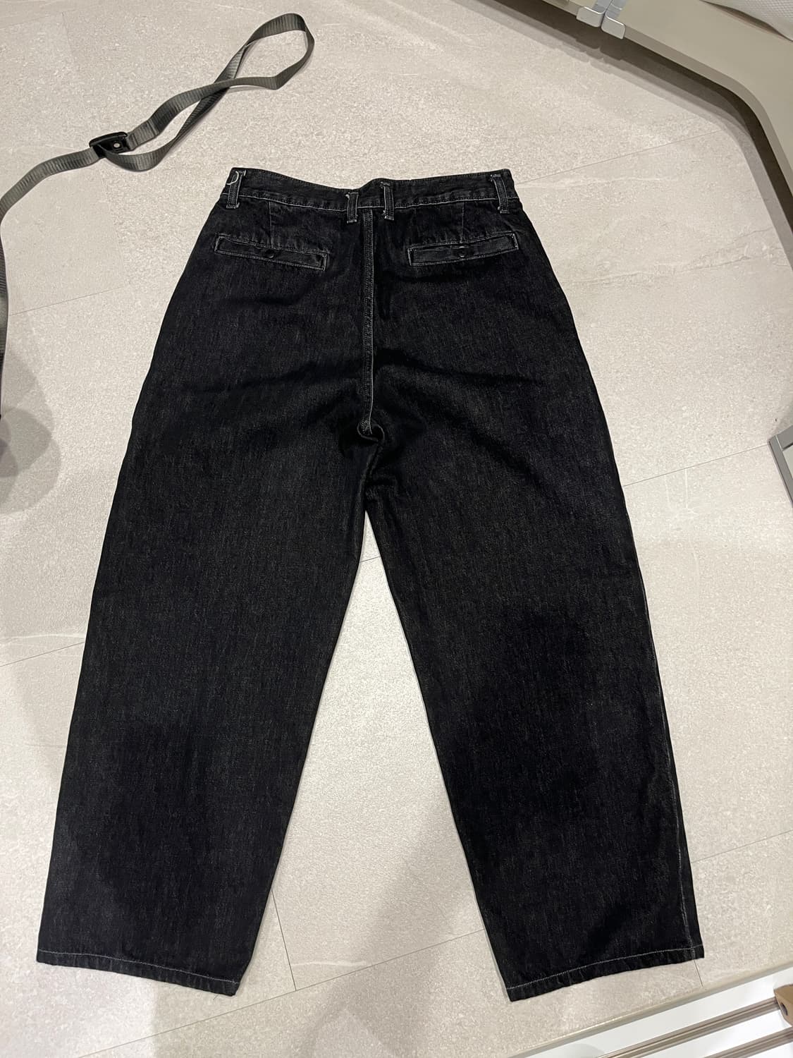 모이프 23시즌 와이드데님 블랙 1사이즈 상품이미지2