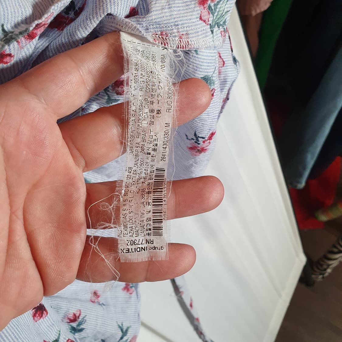 자라 꽃무늬 랩 블라우스 M사이즈 2508660. 상품이미지7