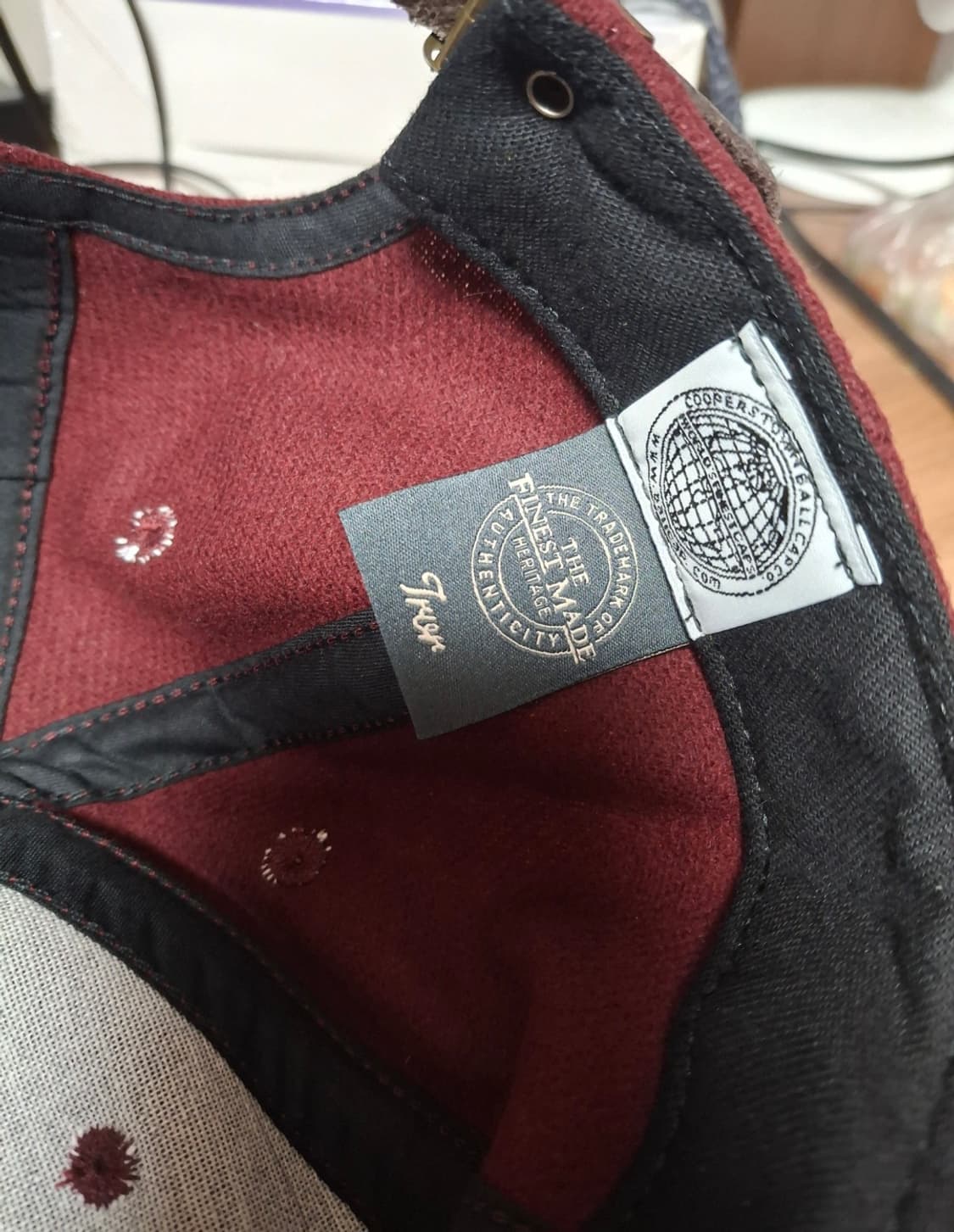 TRVR 쿠퍼스타운 볼캡 버건디 상품이미지2